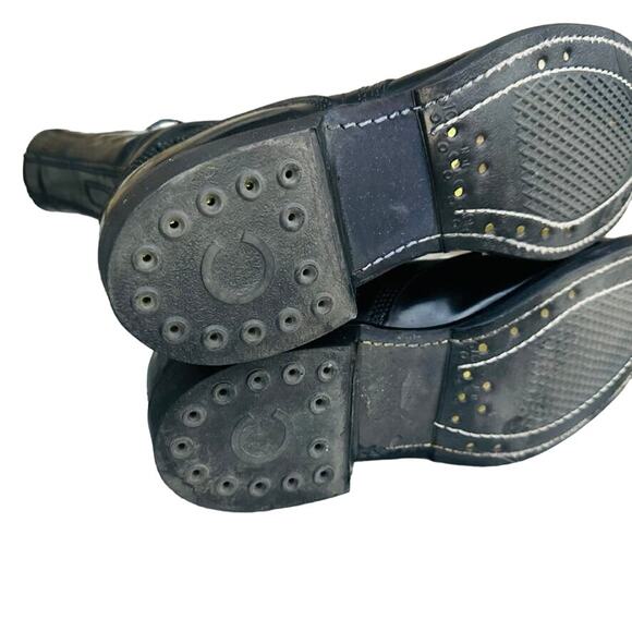 CORCORAN JUMP BOOTS 1500 8.5 Black Leather Cap Toe Paratrooper Vintage Military - Picture 10 of 13